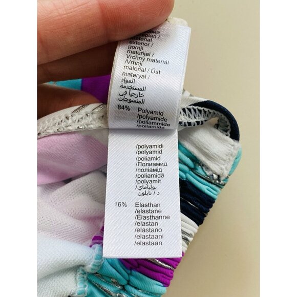 S. Oliver Bikini Top Multicolor Underwired Bra 40DDD Swimsuit Top Only - Picture 5 of 7